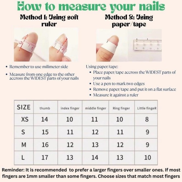 Elegant Pink and Tan Press-On Nails, size M - Picture 3 of 3